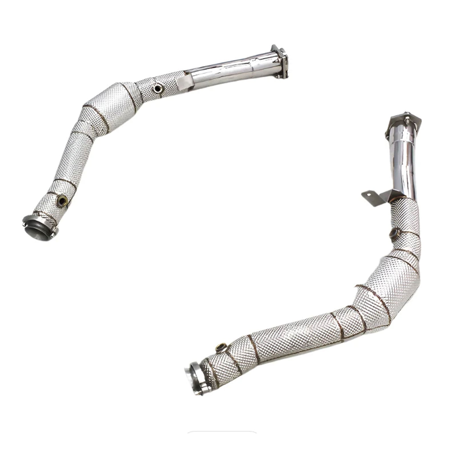 Catted Race 300 Cell Stainless Downpipe for Mercedes Benz AMG GT63 W463 5.5T - Bull Boost Performance