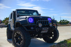 Oracle 07-17 Jeep Wrangler Surface Mount LED Headlight Halo Kit - Blue