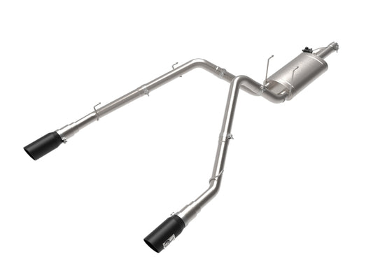 aFe 09-18 Ram 1500 V8 5.7L Hemi Gemini XV 3in 304 SS Cat-Back Exhaust w/ Black Tips