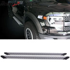 2004-2014 Nissan Titan Black Grey Running Board Bracket Aluminum