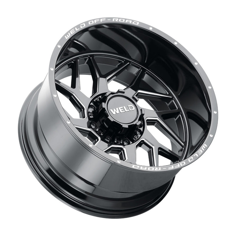 Weld Off-Road W117 22X10 Fulcrum 8X180 ET-18 BS4.75 Gloss Black MIL 124.3