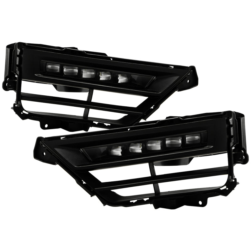 Spyder 20-22 Honda CRV Hybrid OEM Full LED Fog Lights w/Switch - Clear (FL-HCRV20-HY-LED-C)