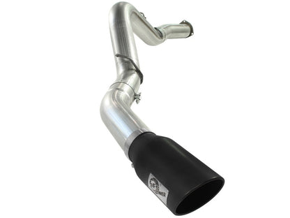 aFe MACHForce XP Exhaust 5in DPF-Black, GM Diesel Trucks 07.5-10 V8-6.6L 9(td) LMM