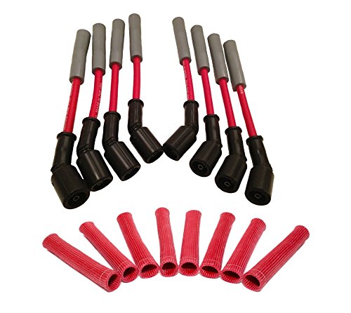 Hinson Motorsports Red 8.5mm Spark Plug Wires – LS1-LS7, LSA & Gen V LT, Straight or 45° Boot