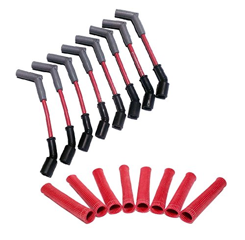 Hinson Motorsports Red 8.5mm Spark Plug Wires – LS1-LS7, LSA & Gen V LT, Straight or 45° Boot