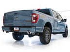 AWE Tuning 2021+ Ford F150 Tremor w/ Bumper Cutouts 0FG Resonated Cat-Back w/ Chrome Silver Tips