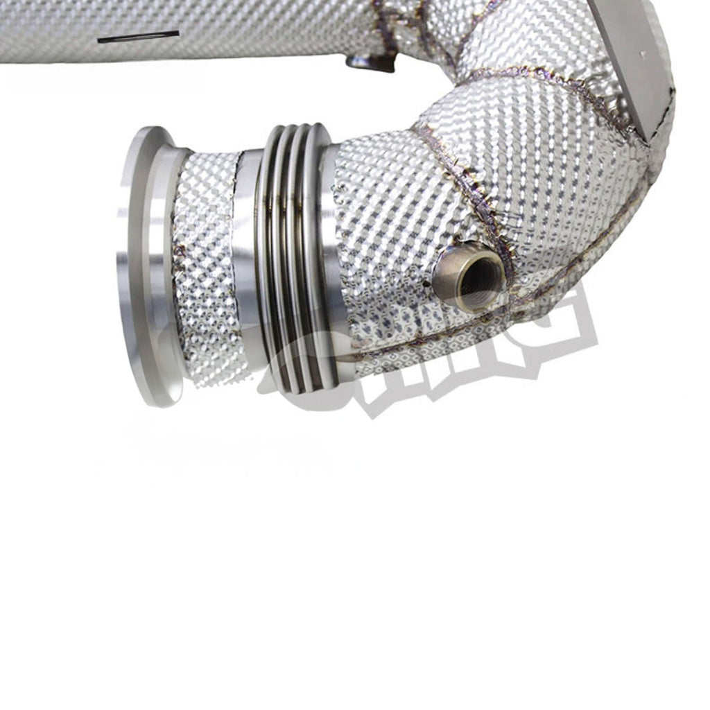 High Flow Race Stainless Downpipe for Mercedes Benz AMG GT53 GLE53 E53 3.0T - Bull Boost Performance