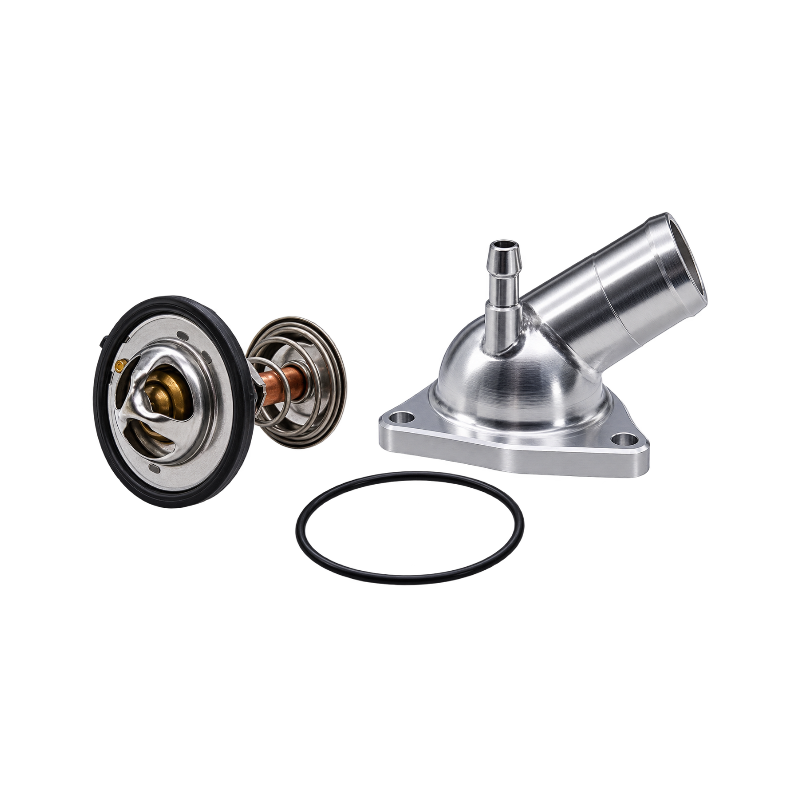 Billet Thermostat Housing with 180°F Thermostat – GM LT 5.3L & 6.2L V8 - 530180 - Granatelli Motor Sports
