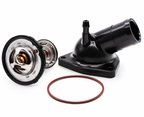 Black Billet Thermostat Housing with 180°F Thermostat – GM LT 5.3L & 6.2L V8 - 530180B - Granatelli Motor Sports