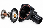 Black Billet Thermostat Housing with 180°F Thermostat – GM LT 5.3L & 6.2L V8 - 530180B - Granatelli Motor Sports