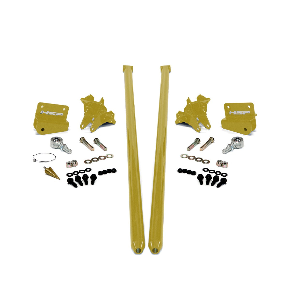 2011-2019 Silverado/Sierra 2500/3500 58 inch Bolt On Traction Bars 4 Inch Axle Diameter Kingsport Grey