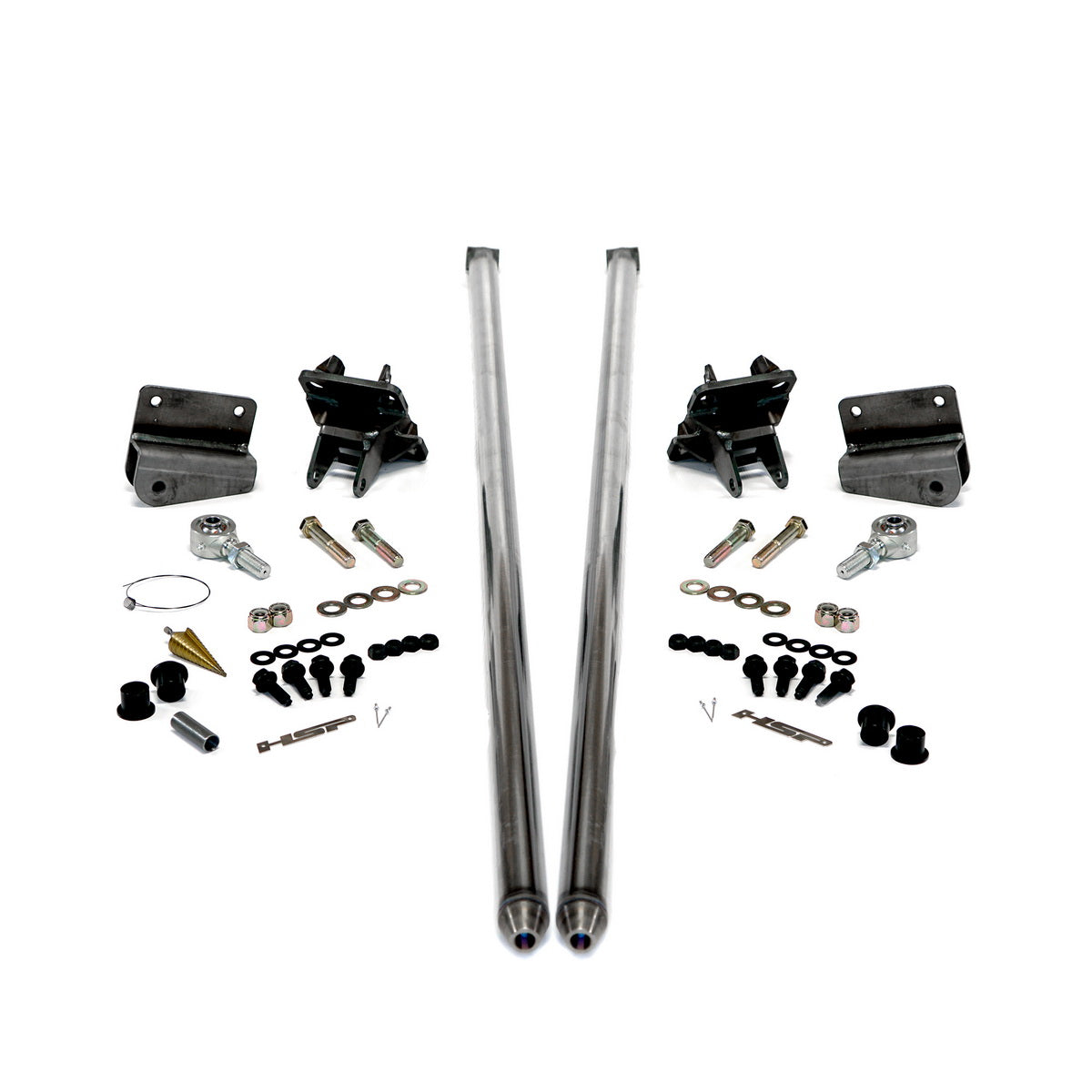 2011-2019 Chevrolet / GMC 58 inch Bolt On Traction Bars 4 inch Axle Diameter Raw