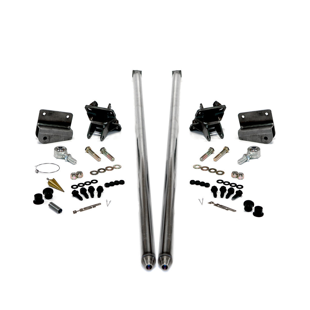 2011-2019 Chevrolet / GMC 58 inch Bolt On Traction Bars 4 inch Axle Diameter Raw