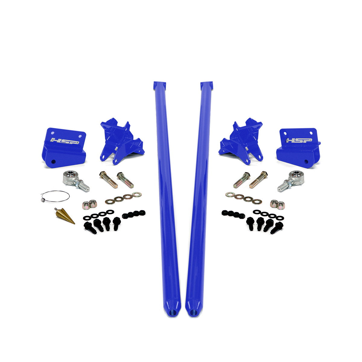 2011-2019 Chevrolet / GMC 70 inch Bolt On Traction Bars 4 inch Axle Diameter Illusion Blueberry