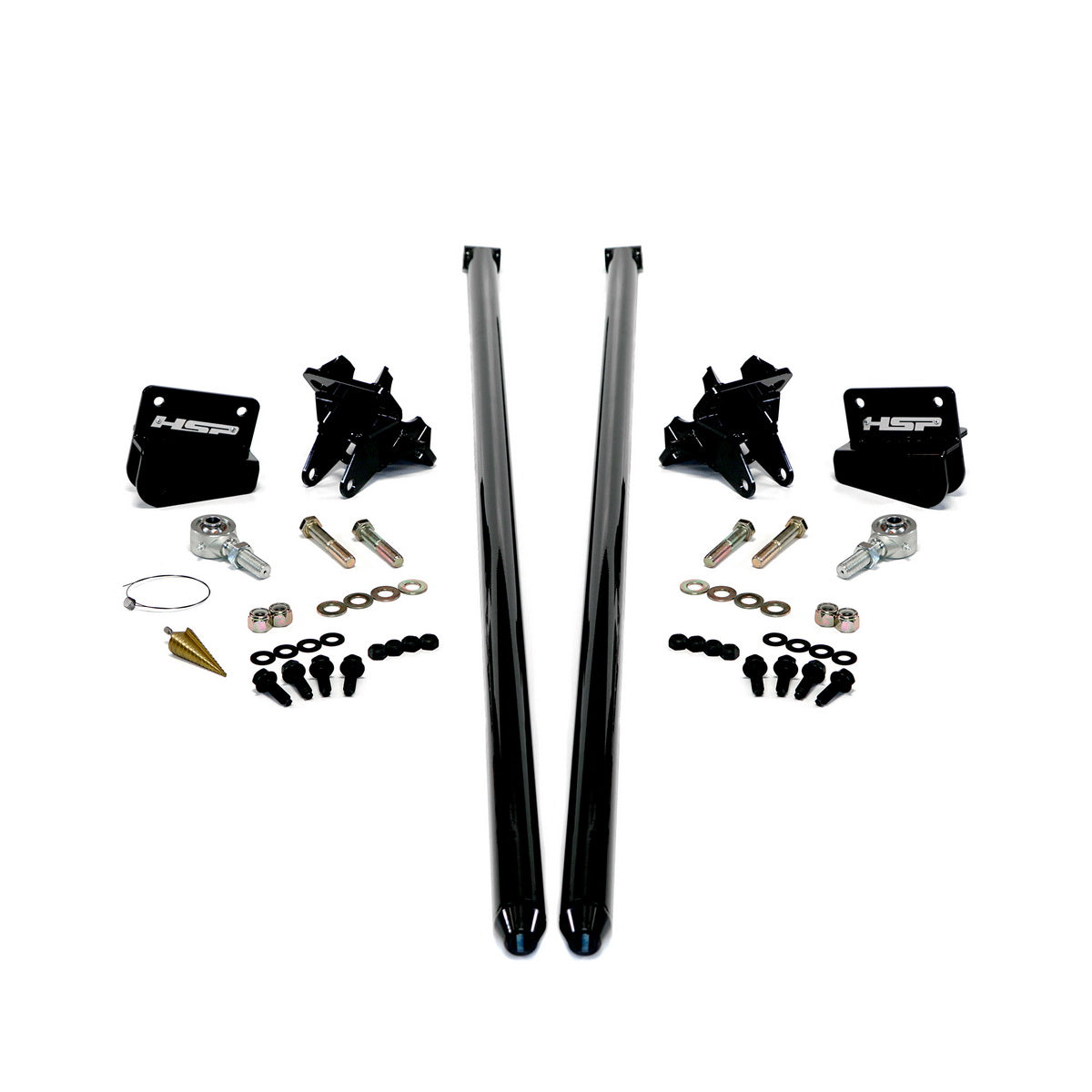 2011-2019 Chevrolet / GMC 70 inch Bolt On Traction Bars 4 inch Axle Diameter Ink Black