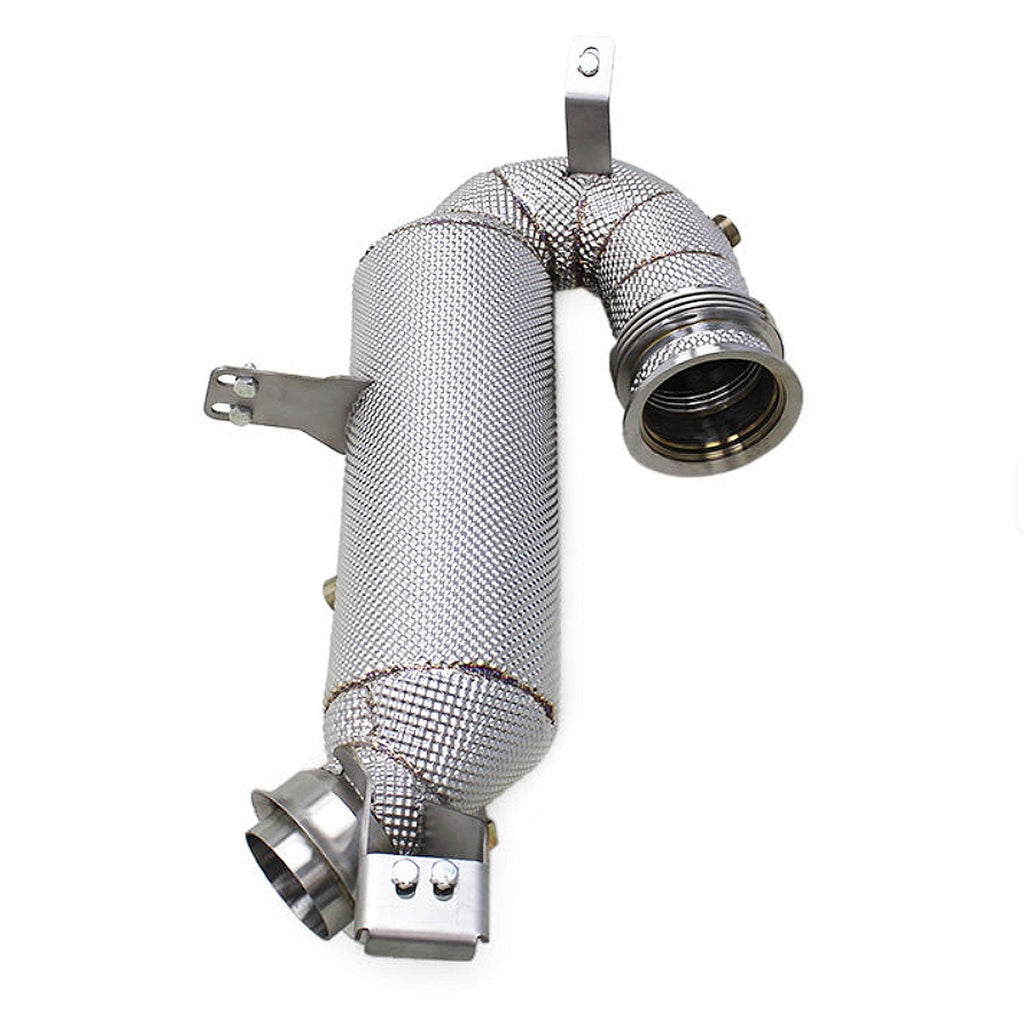 Catted Race Stainless 300 Cell Downpipe for Mercedes Benz AMG GT53 GLE53 E53 3.0T - Bull Boost Performance
