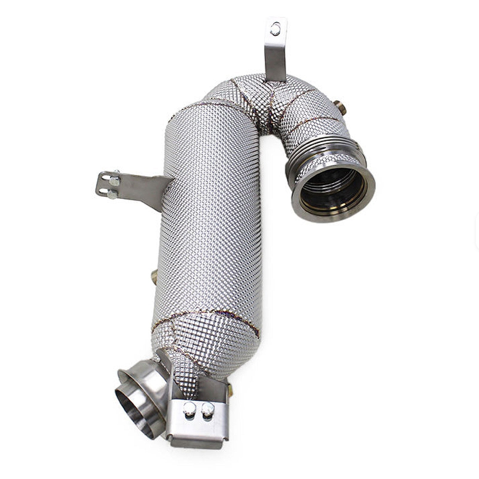 Catted Race Stainless 300 Cell Downpipe for Mercedes Benz AMG GT53 GLE53 E53 3.0T - Bull Boost Performance