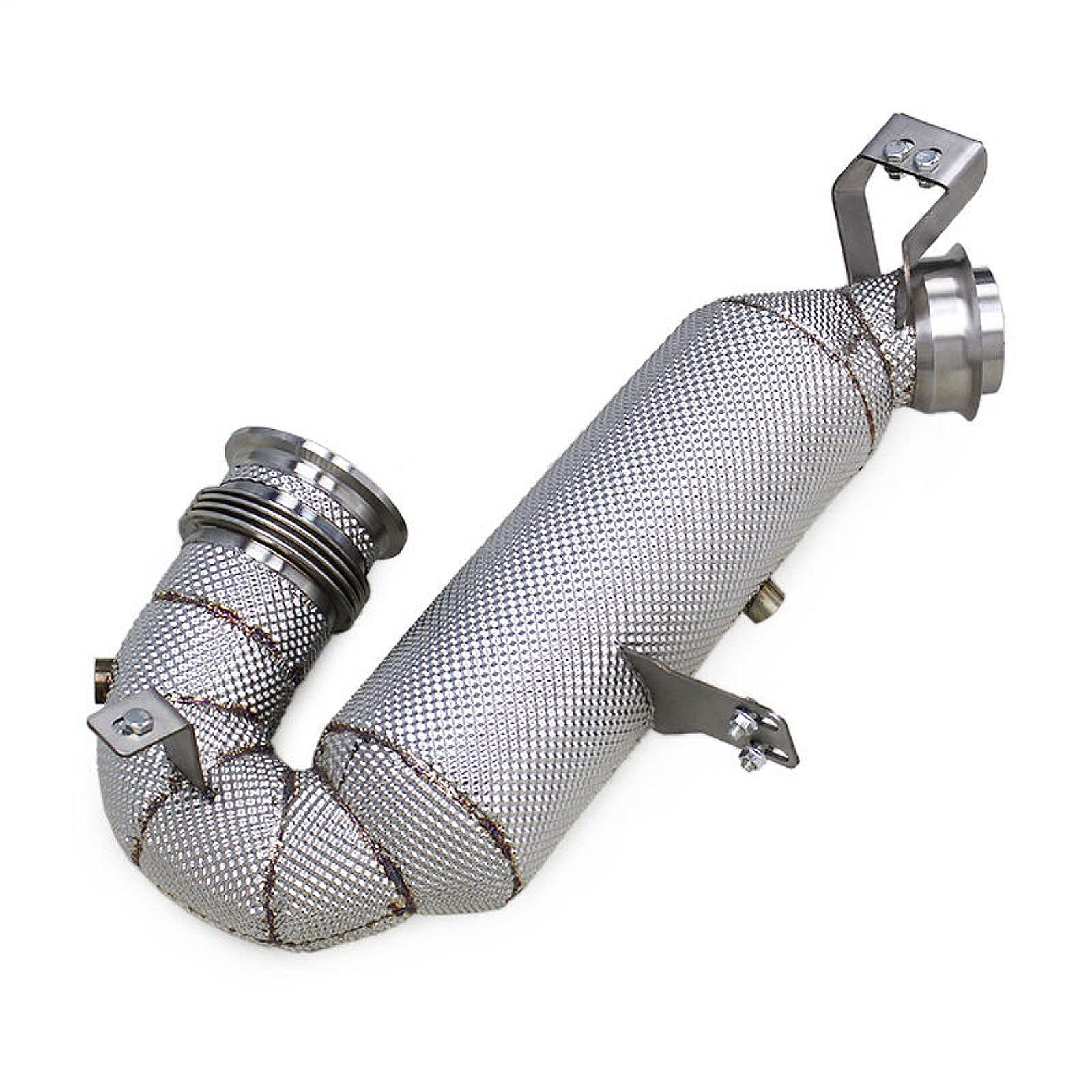 Catted Race Stainless 300 Cell Downpipe for Mercedes Benz AMG GT53 GLE53 E53 3.0T - Bull Boost Performance