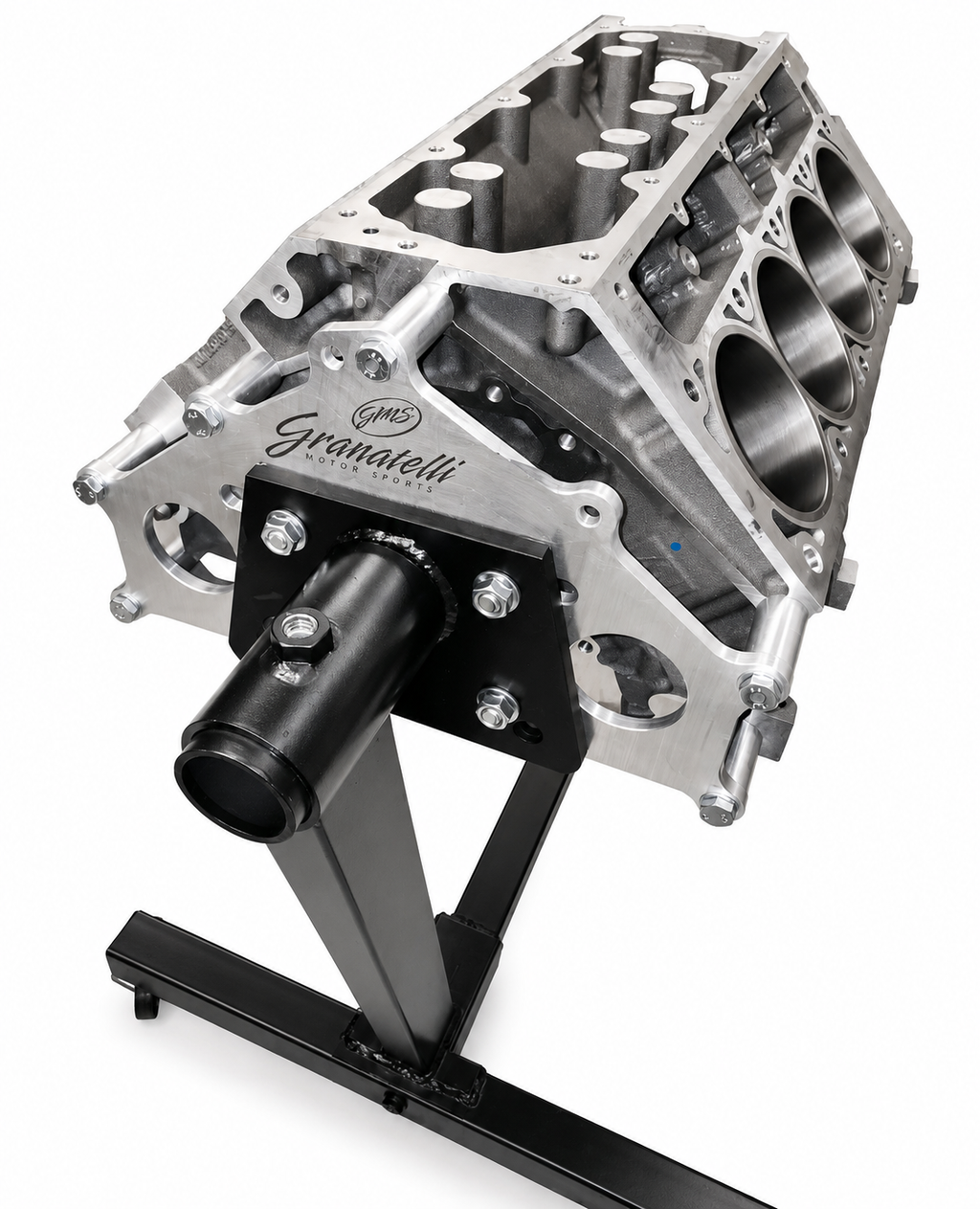 Motor Sports Engine Stand Adapter Plate, Billet Aluminum, Chevrolet. SBC, BBC, LT, LS & Duramax - 540106 - Granatelli Motor Sports