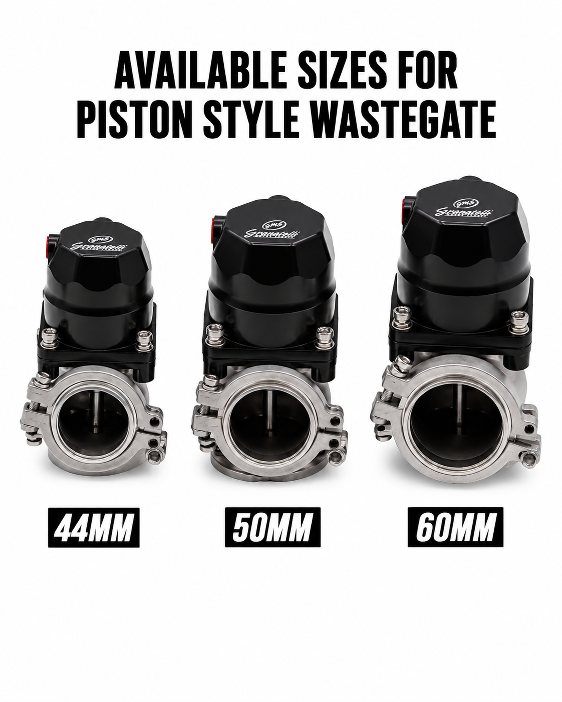 Motor Sports 50MM Wastegate - Piston Actuated Design 540203 - Granatelli Motor Sports