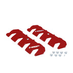 2011-2016 Chevrolet / GMC Billet Valve Covers Flag Red