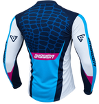 Answer  Syncron Raceday Jersey Dark Blue/Cyan/Grey/Purple - XS