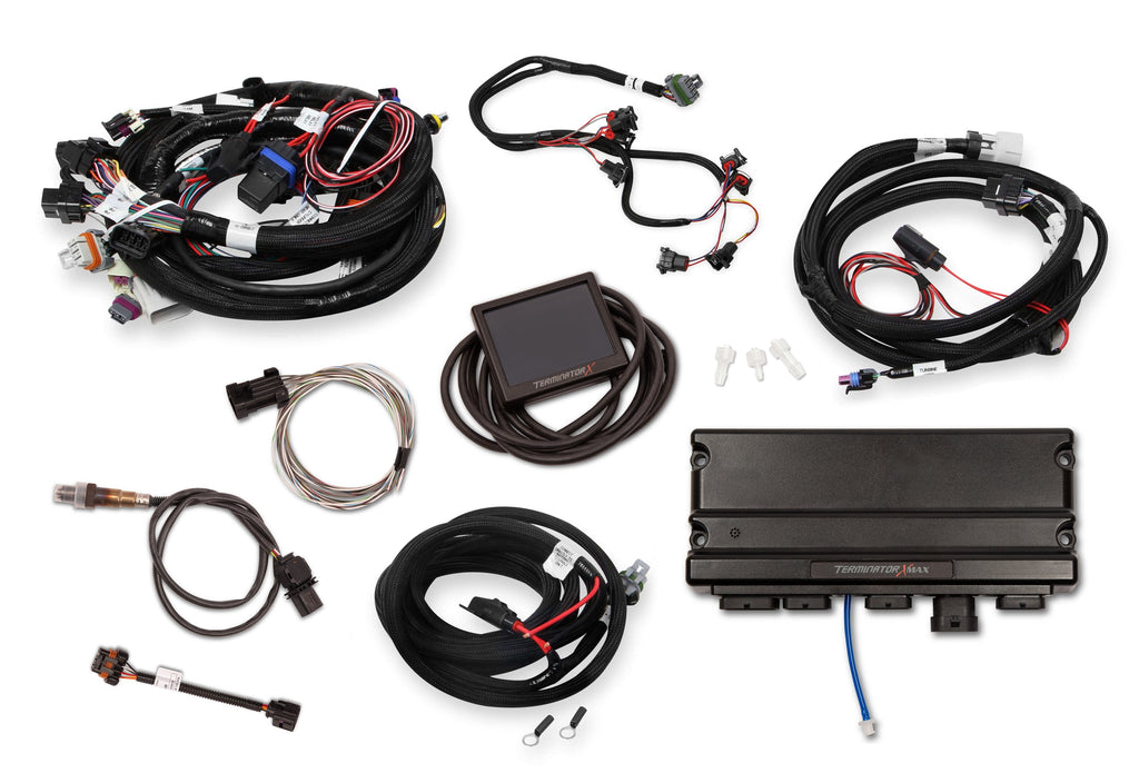 EFI Terminator X Max - LS1/LS624x Crank - 1x Cam - EV1 Injectors - Transmission Control - 3.5 in. Touchscreen
