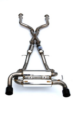 Invidia 2022+ Nissan Z 70mm Gemini Cat Back Exhaust - Single Layer Black Tip