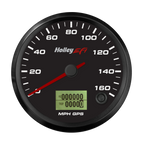 3-3/8" GPS Speedometer (w/ Odometer), 0-160 MPH, Black Face