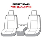 Covercraft 19-24 Dodge RAM 2500 3500 Carhartt Super Dux SeatSaver Fr Row Custom Seat Cover-Gravel