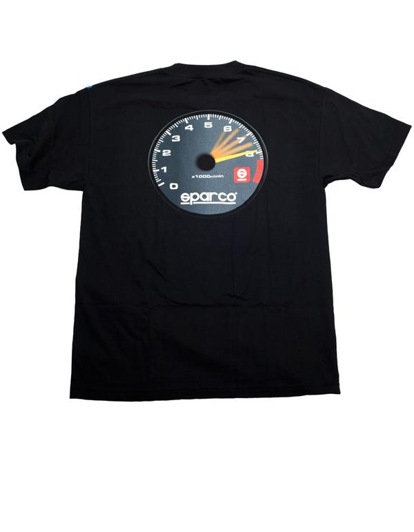 Sparco T-Shirt Tach Blk Xsml