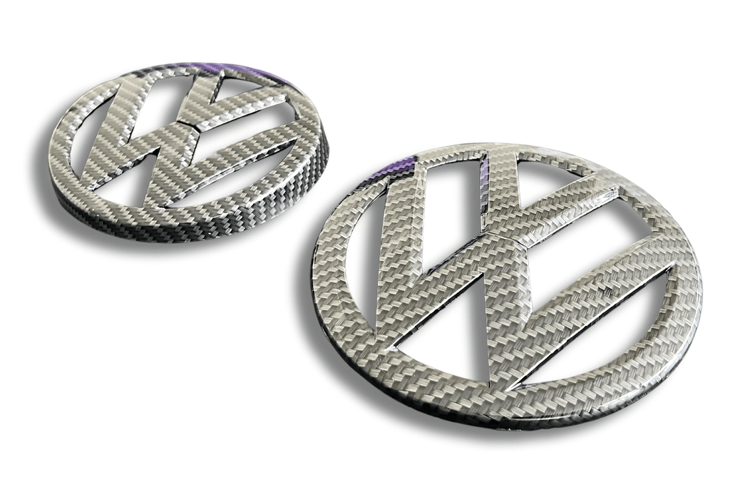VW Golf 7 - Base, GTI, R - Carbon Fiber Look Emblem Set (2012-2017)