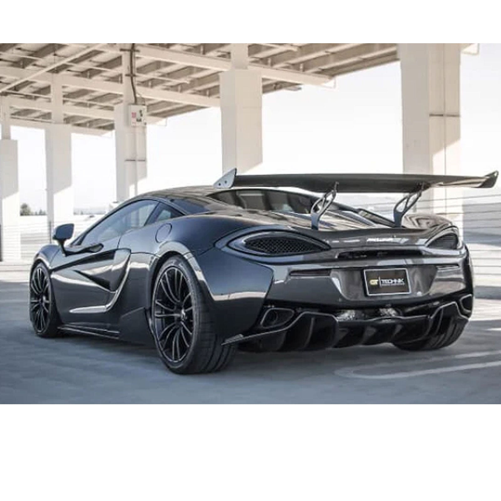 Dry Carbon Fiber Rear Diffuser for McLaren 540C 570S 570GT - Bull Boost Performance