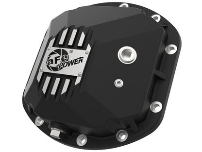 aFe Street Series Dana 30Front Differential Cover Black w/ Machined Fins 97-18 Jeep Wrangler