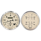 Autometer Antique Beige Quad & Tach/Speedo 5in. - 2 Pc.