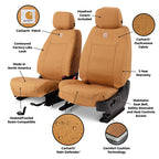Covercraft 24-25 Toyota Tacoma Crew Cab Carhartt PrecisionFit Front Row Seat Covers