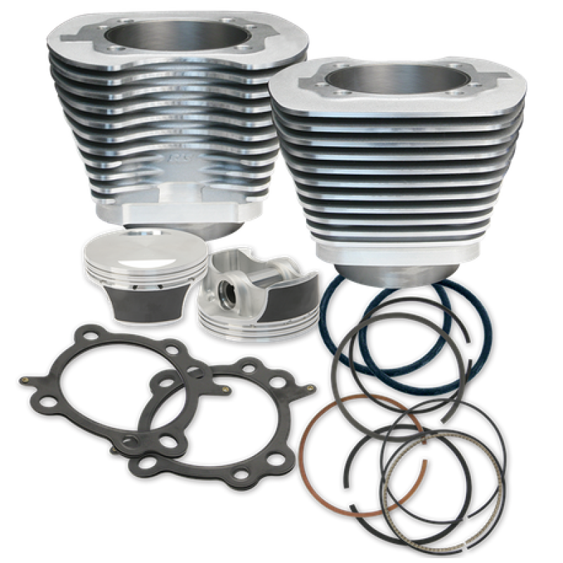 S&S Cycle 99-06 BT 97in Big Bore Cylinder Kit - Silver