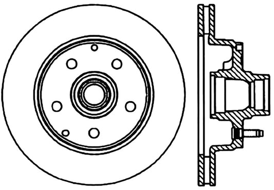 StopTech 98-02 GMC Safari RWD Slotted & Drilled CRYO Left Front Brake Rotor