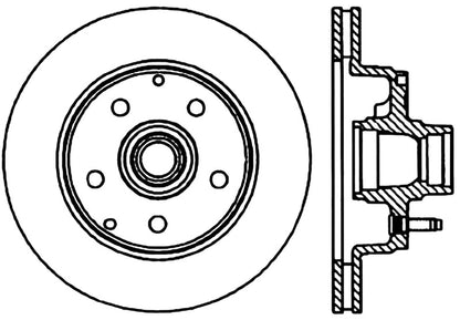 StopTech 98-02 GMC Safari RWD Slotted & Drilled CRYO Left Front Brake Rotor