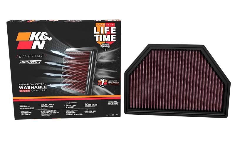 K&N 2023+ BMW X7 L6-3.0L Replacement Air Filter