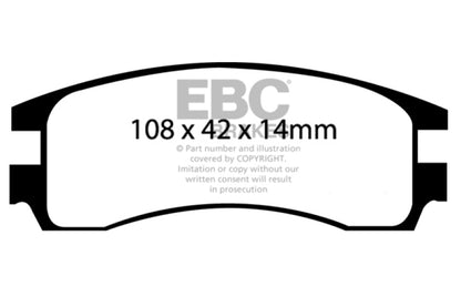 EBC 00-05 Buick Le Sabre (FWD) 3.8 (15in Wheels) Ultimax2 Rear Brake Pads