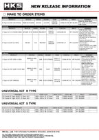 HKS S Type O/C KIT GDB C-E BLK