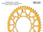 Vortex Racing V4 41 Tooth 525 Rear Sprocket - Orange
