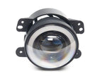Raxiom 07-18 Jeep Wrangler JK V2 LED Switchback Fog Lights with Amber Turn Signal and Halo Rings