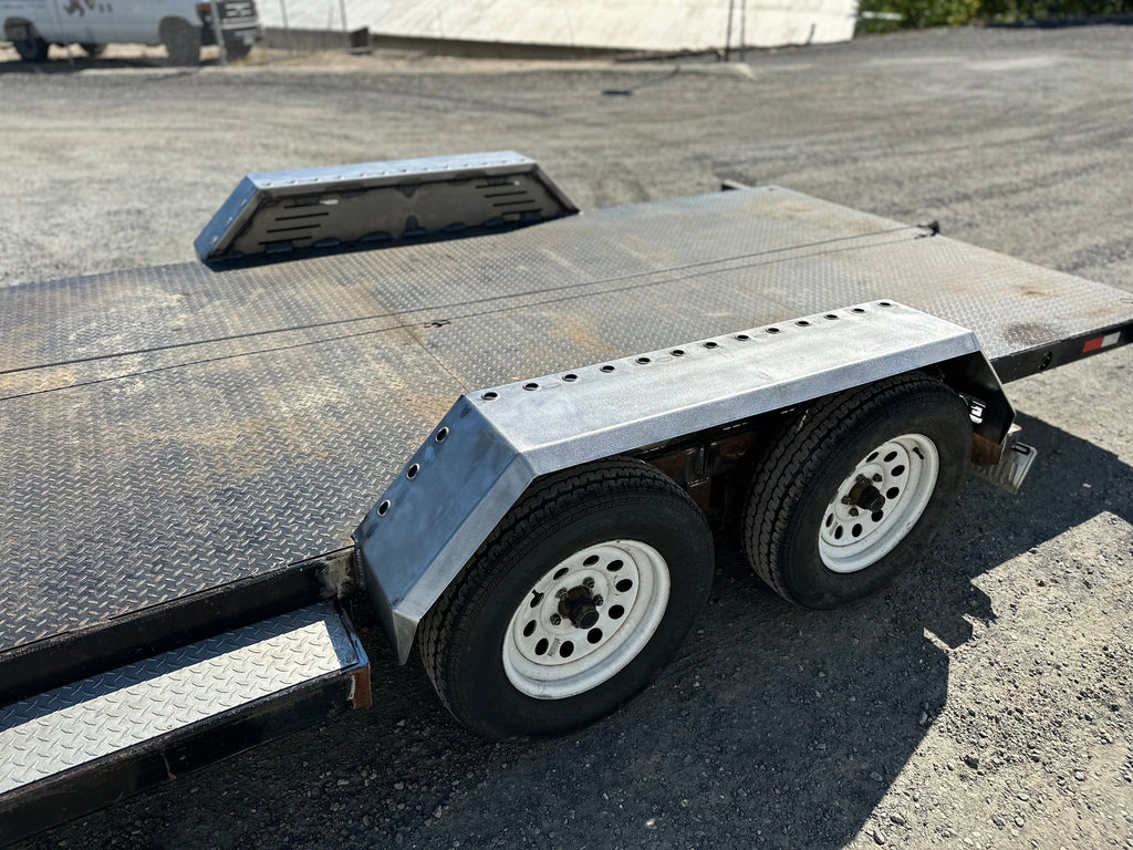 Heavy Duty Weld on DIY Drive Over Trailer Fender Kit Bare Steel - Pair By Gatekeeper Off-Road