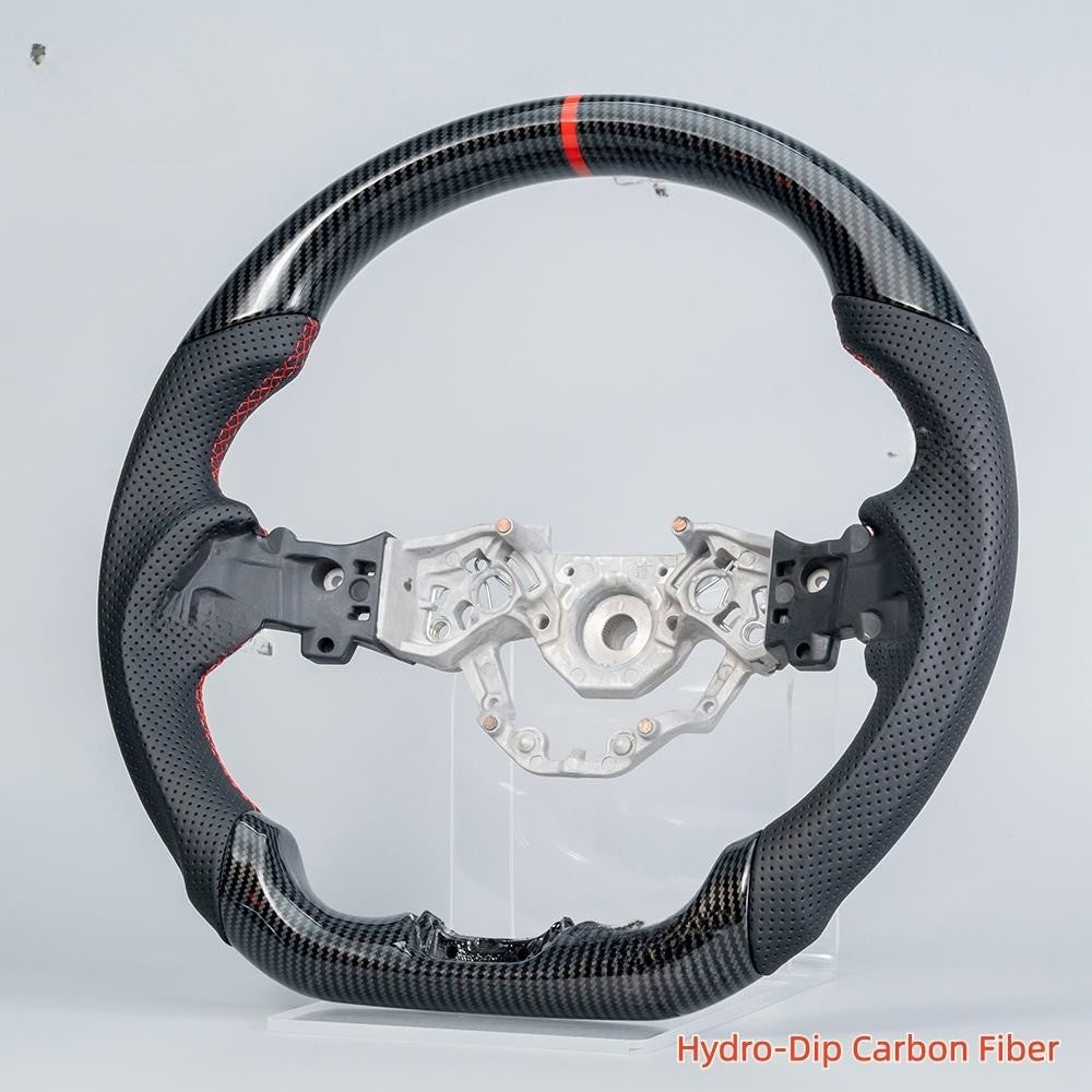 Real Carbon Fiber LED Steering Wheel for Nissan Z Fairlady 400Z RZ34 2023–2026 with Perforated Leather Grip