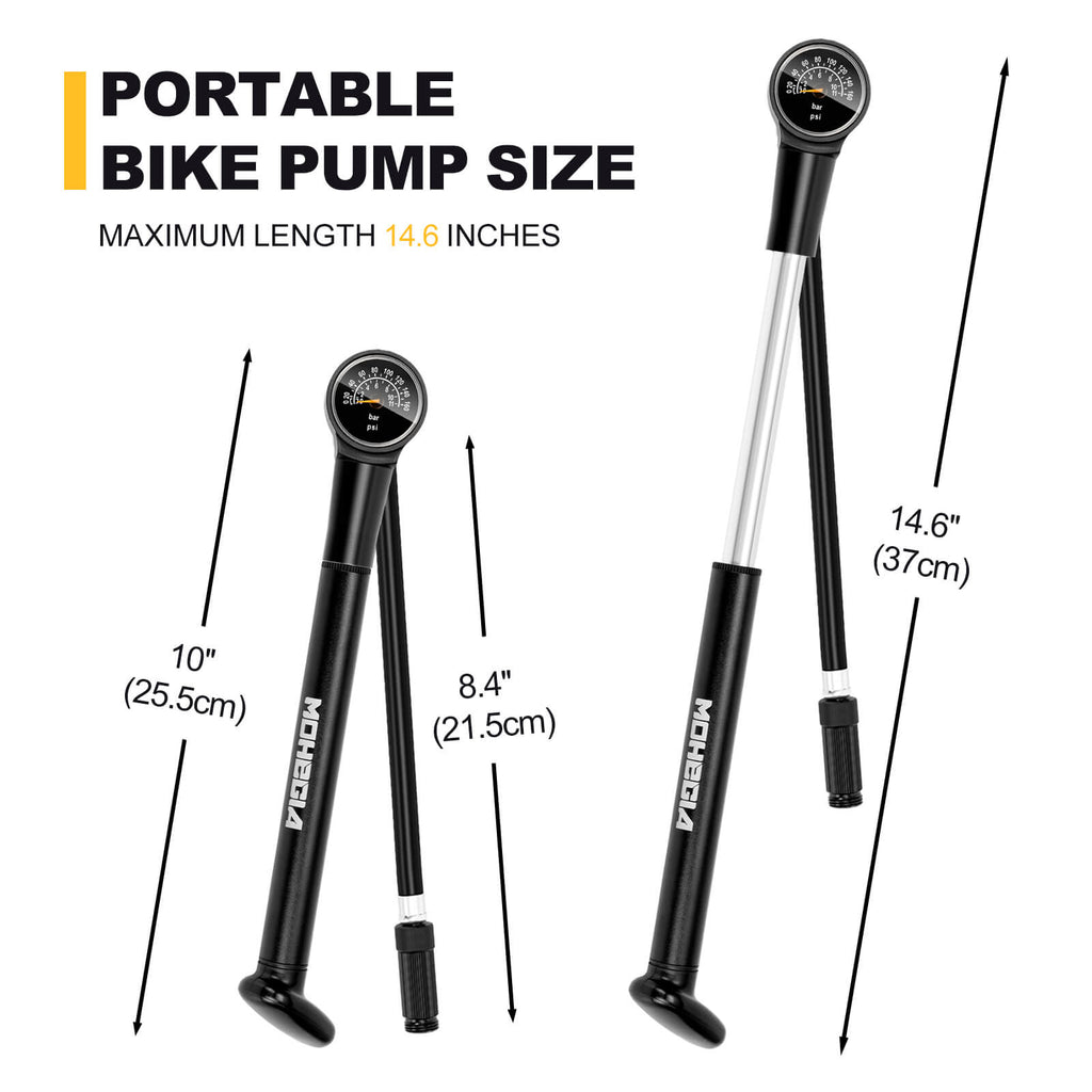 Bike Frame Hand Pump - 160 PSI