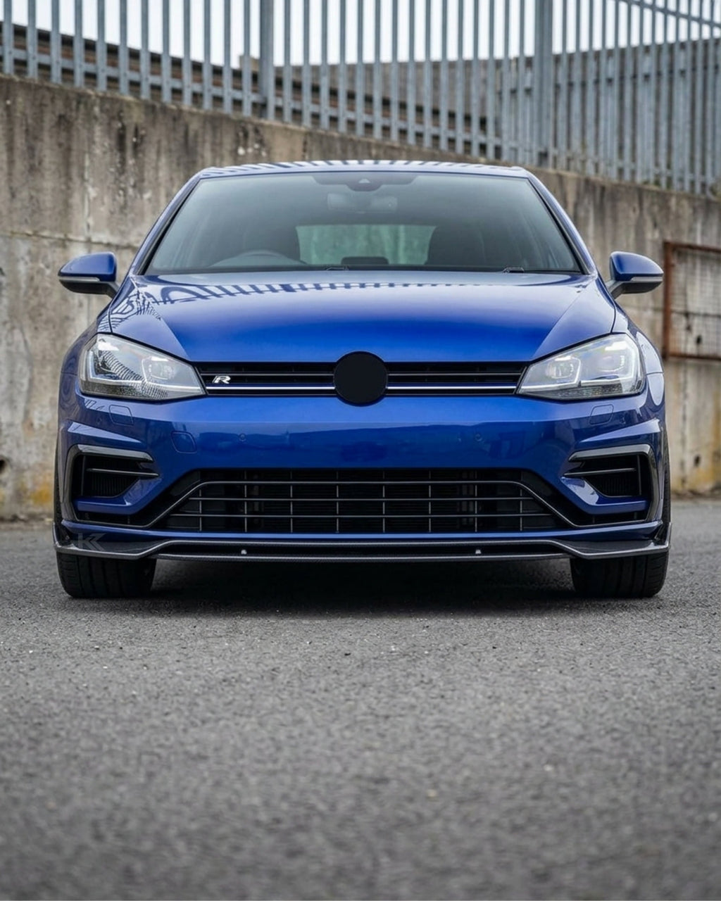 Volkswagen Golf MK7.5 R / R-Line Carbon Fiber Front Lip Splitter – 3K Twill (2017–2019 Hatchback)