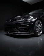 VW Golf MK7.5 R / R-Line Carbon Fiber Front Lip – A-Style Splitter (2018–2019)