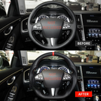 Premium Full Leather Steering Wheel for Infiniti Q50 2014-2016
